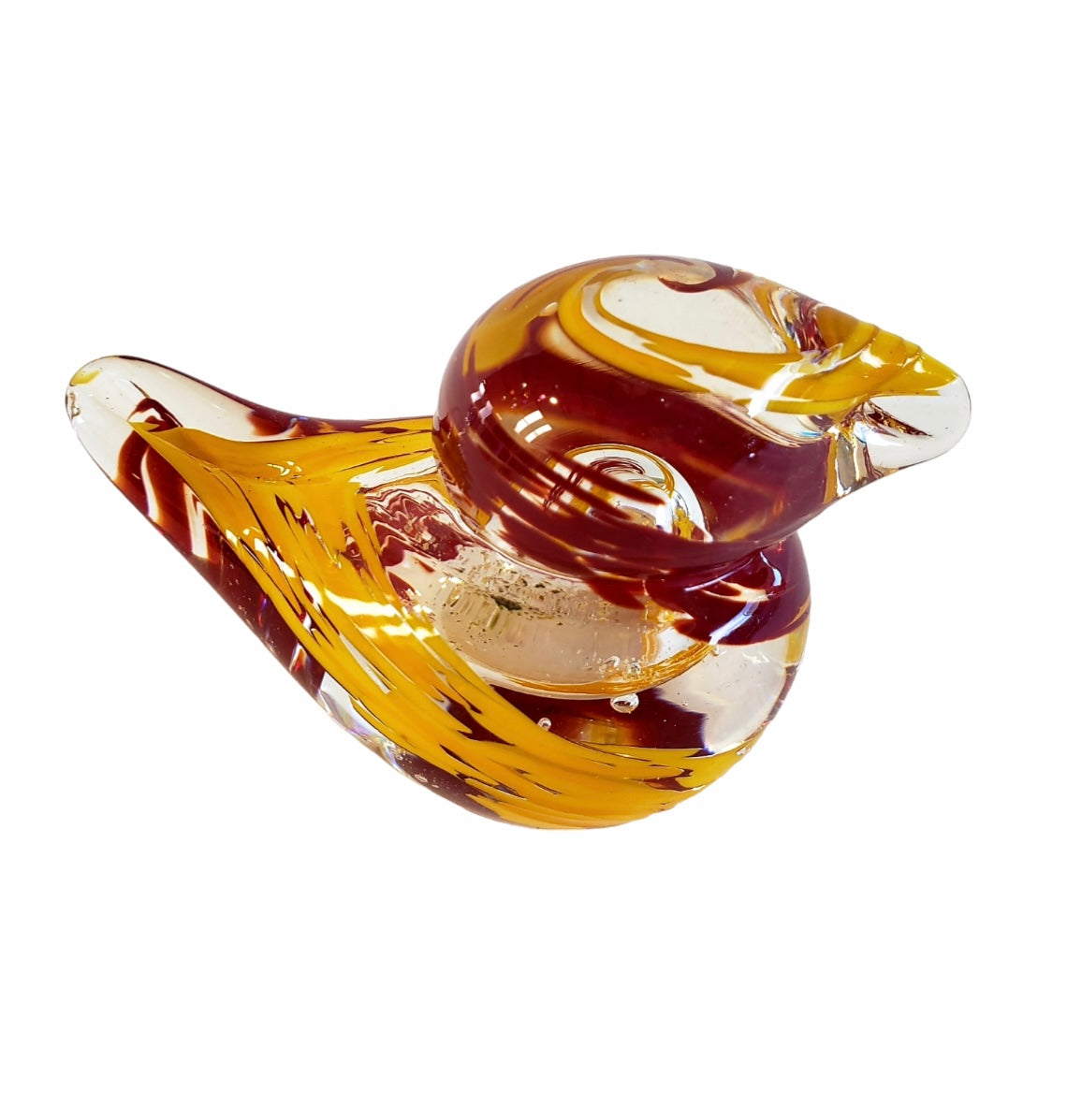Glass Blown Bird Infused with Pet Ashes