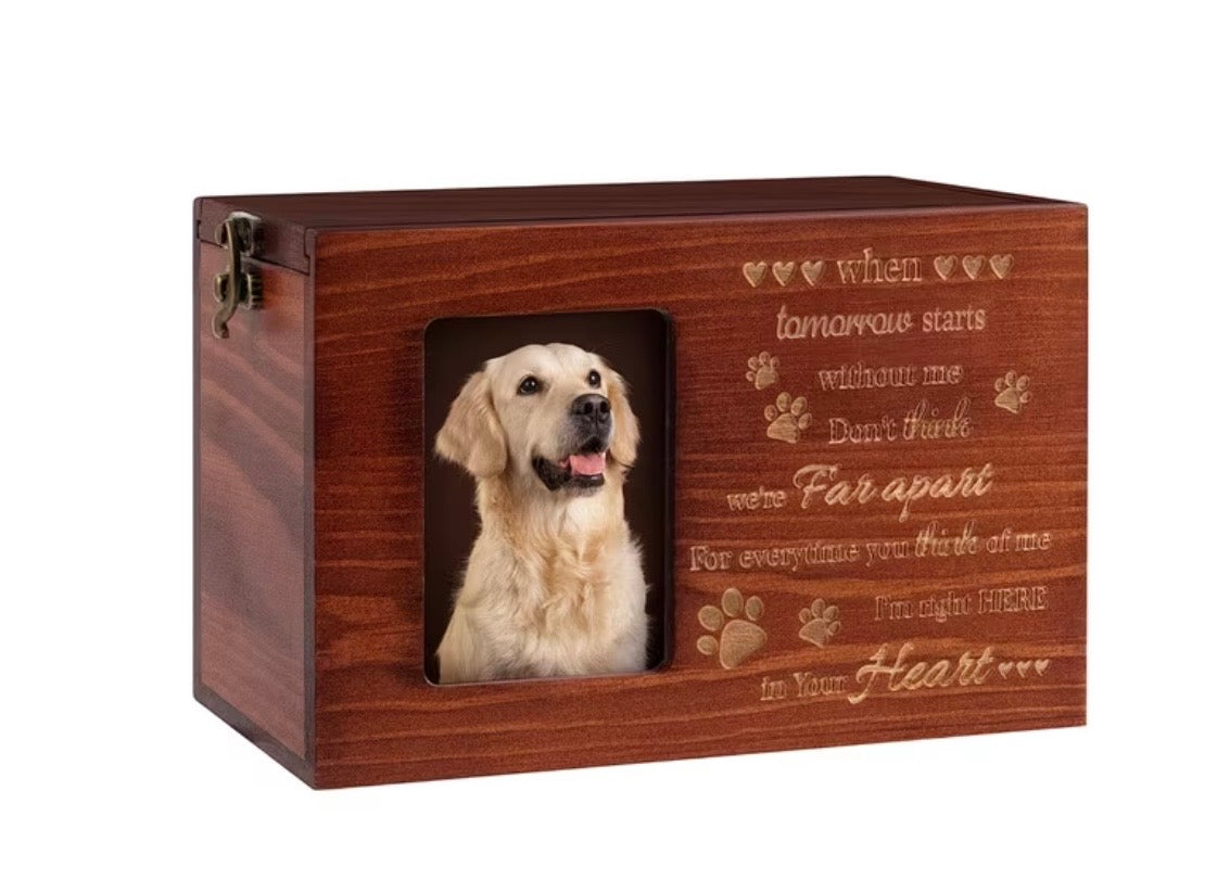 Wooden Pet Urns Memorial Box For Pets Ashes
