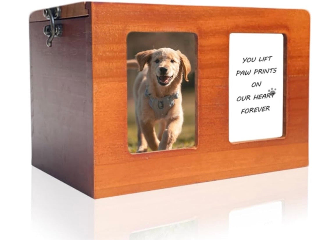 Two panel Wooden Pet Urns For Pets Ashes
