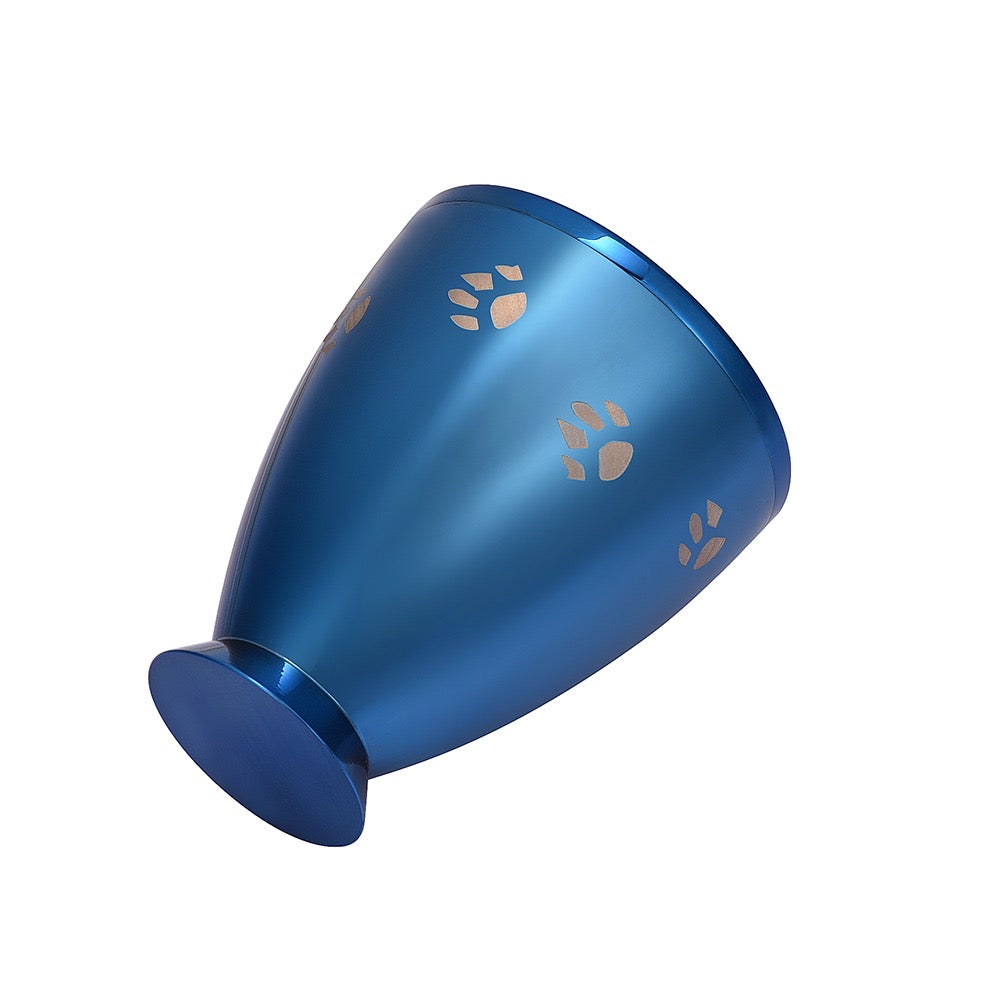 Blue Candlelight Urn