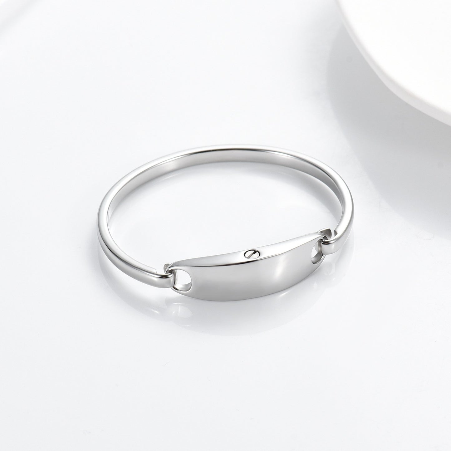 Silver Bracelet that holds Pet Ashes