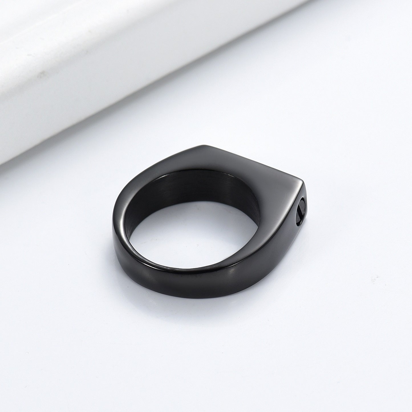 Stylish Black Ring infused with your pets ashes