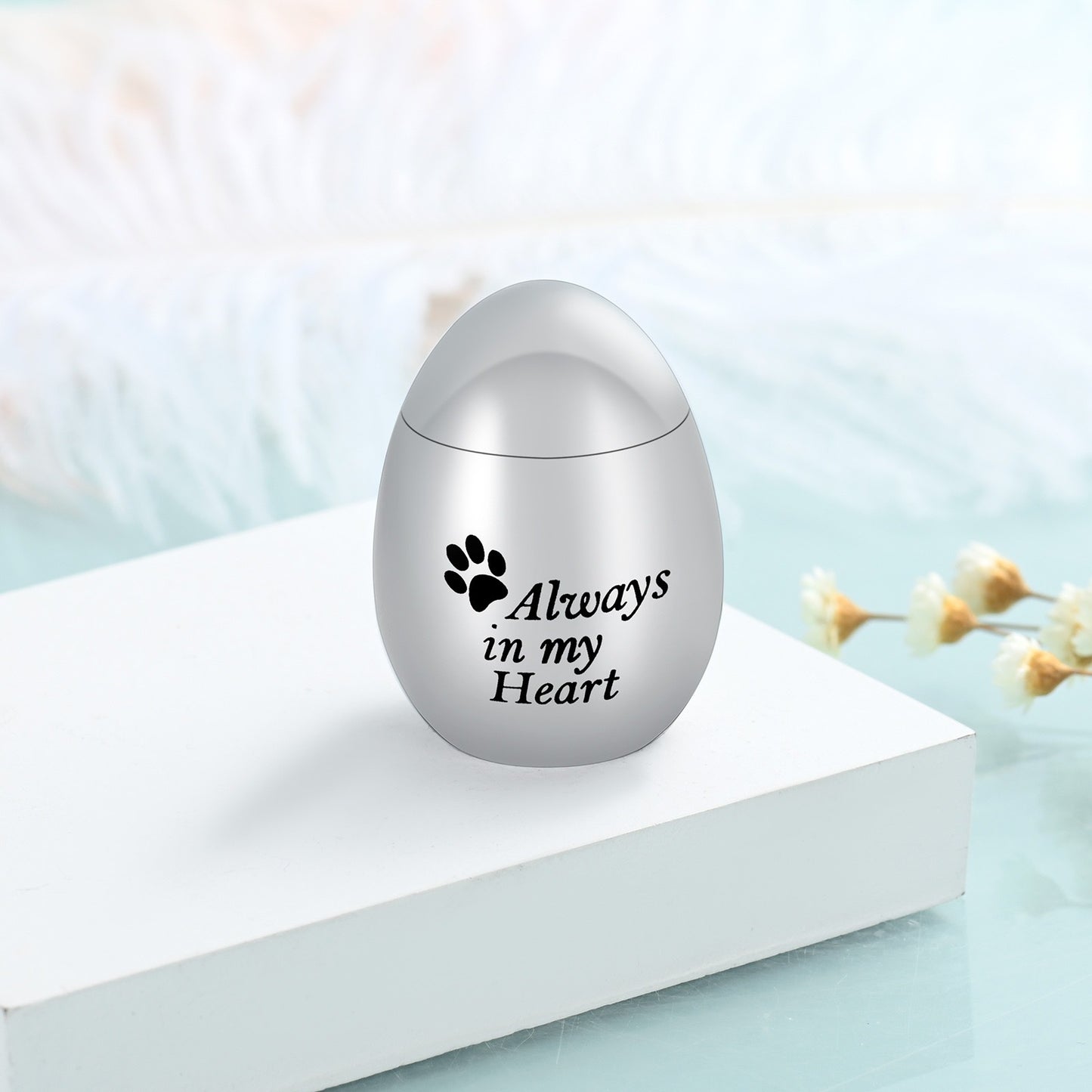 Silver - Small Cremation Urn For Ashes