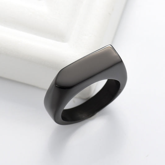 Stylish Black Ring infused with your pets ashes