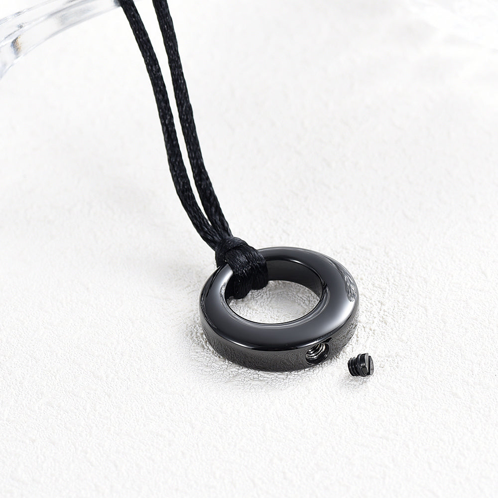 Circle of Life Pendant - Black