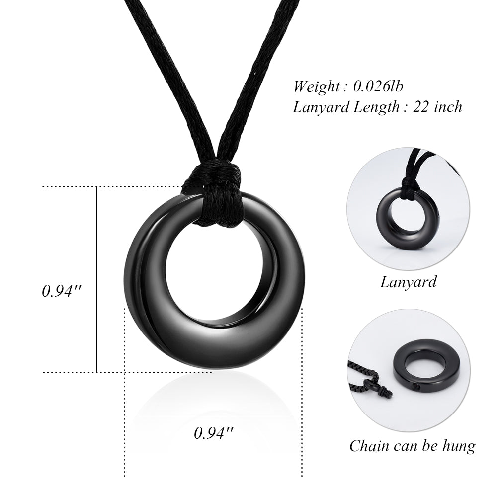 Circle of Life Pendant - Black