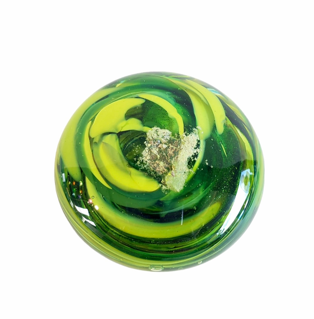 Glass Blown Touchstone Pieve Infused with Pet Ashes