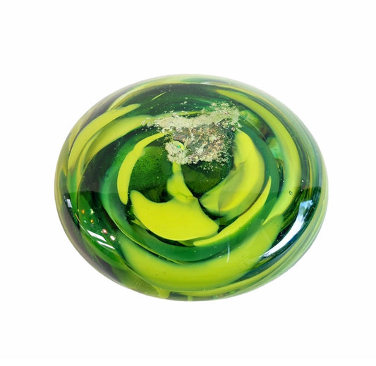 Glass Blown Touchstone Pieve Infused with Pet Ashes