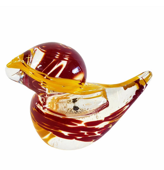 Glass Blown Bird Infused with Pet Ashes