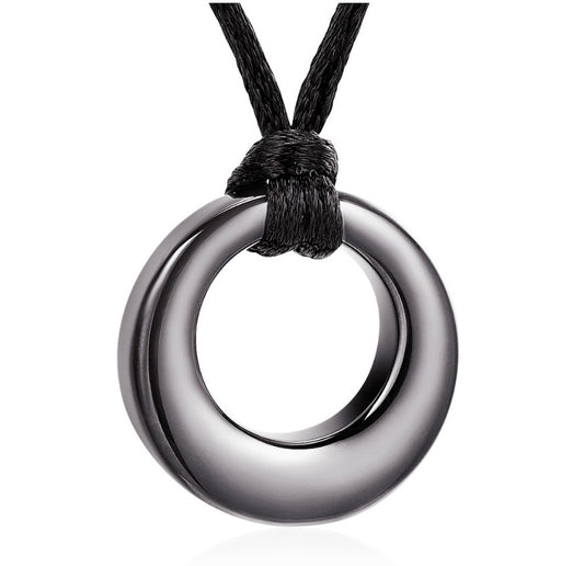 Circle of Life Pendant - Dark Silver