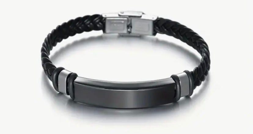 Black Engraved Bracelet