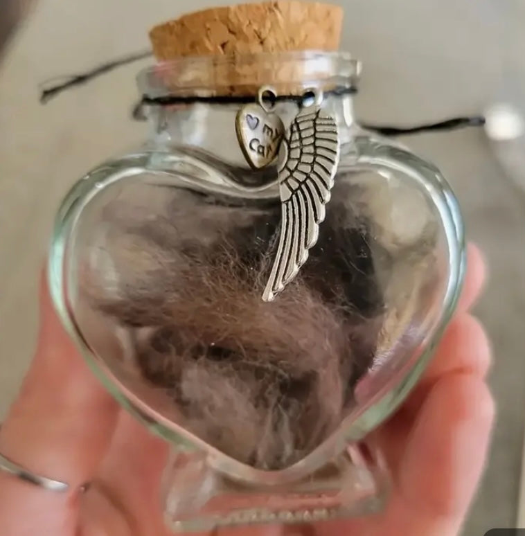 Memorial Bottle For Pet Hair