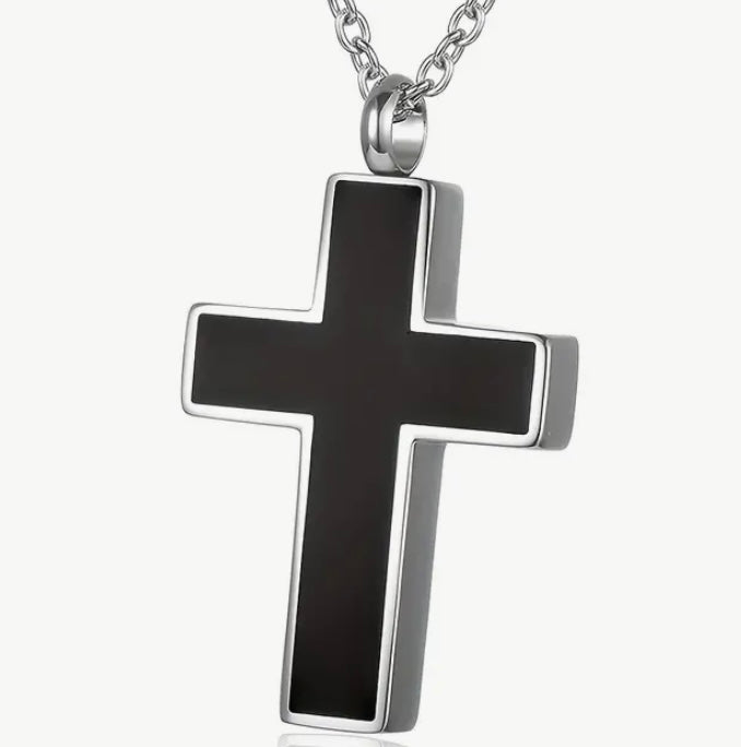 Cross Pendant to hold Pet Ashes