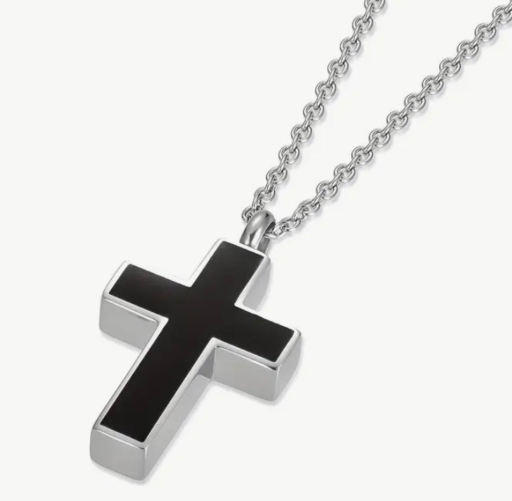 Cross Pendant to hold Pet Ashes