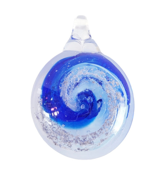 Glass Blown Twist Piece Infused with Pet Ashes