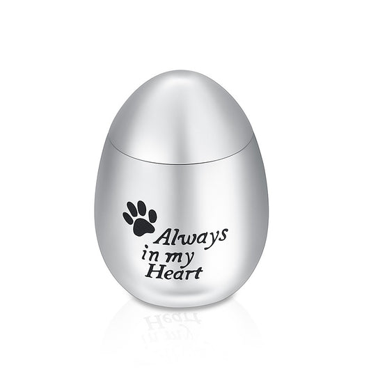 Silver - Small Cremation Urn For Ashes