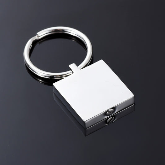 Square Dog Tag Pendant or Keyring