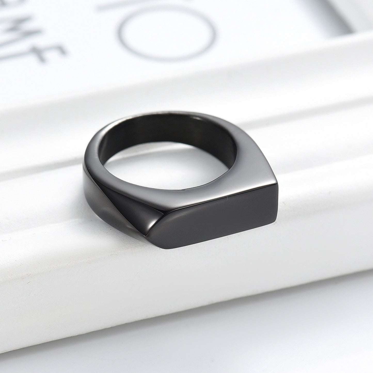 Stylish Black Ring infused with your pets ashes