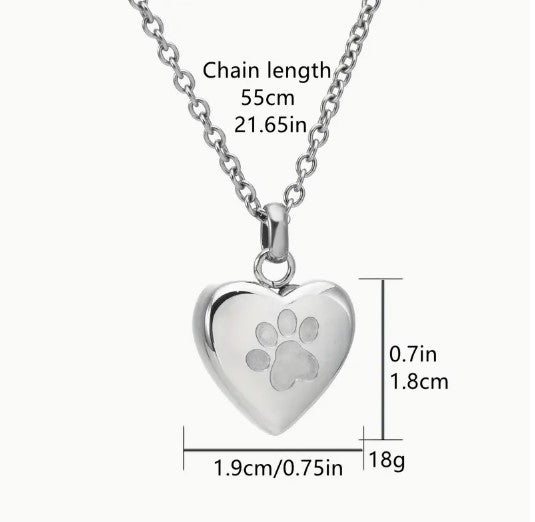 Black Silver Love Heart Pendant